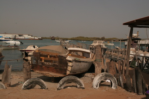 alter Hafen in Gambia