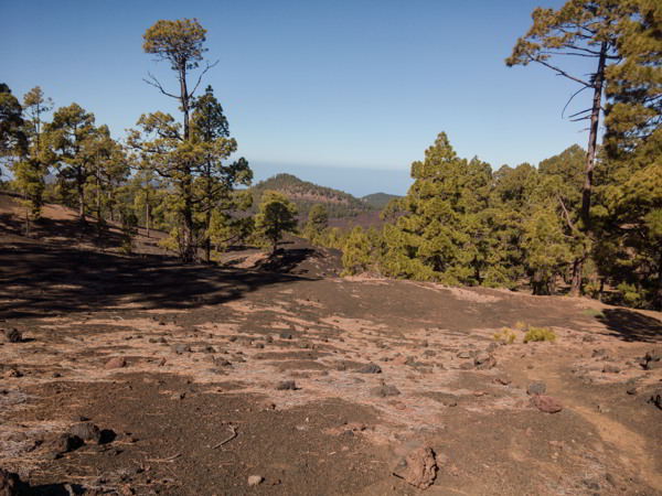 Vulkanlandschaft in Richtung Los Llanos