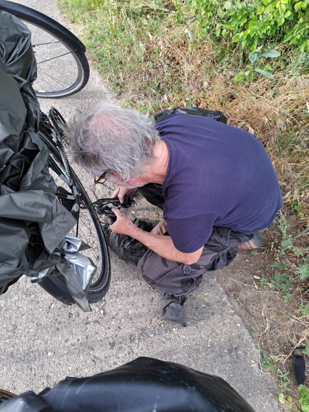 Auf dem Elberadweg