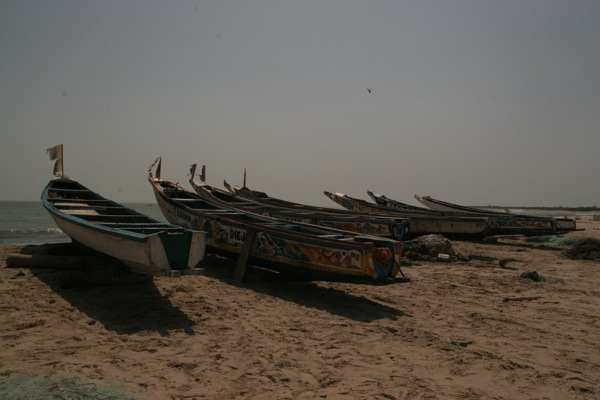 Fischerboote in Gambia