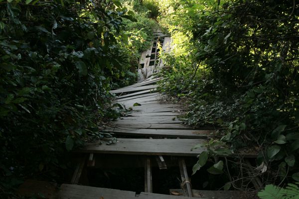 kaputte Brücke