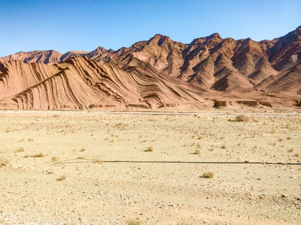 Die Sahara in Marokko in Richtung Tafraoute