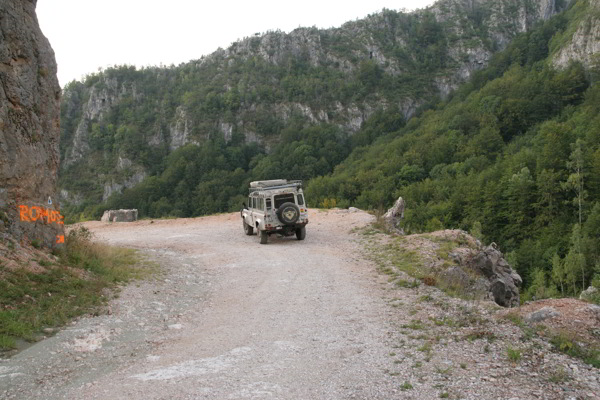 Durch das Cerna -Tal nach Herculane auf der Route 66a