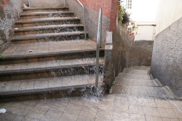 San Andrés Regenfälle in San Andrés in Teneriffa